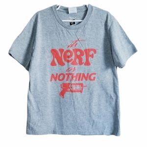 3/$25 Hasbro NERF Tee Shirt Its Nerf or Nothing Graphic Print Tee Shirt Size S